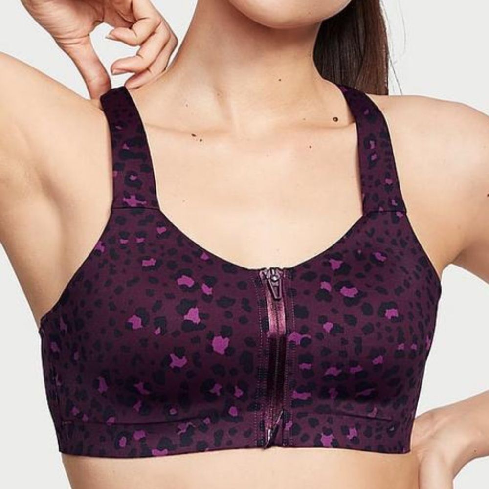 Victoria’s Secret knockout Maximum Support Front Close Sports Bra Deep purple - Picture 3 of 5